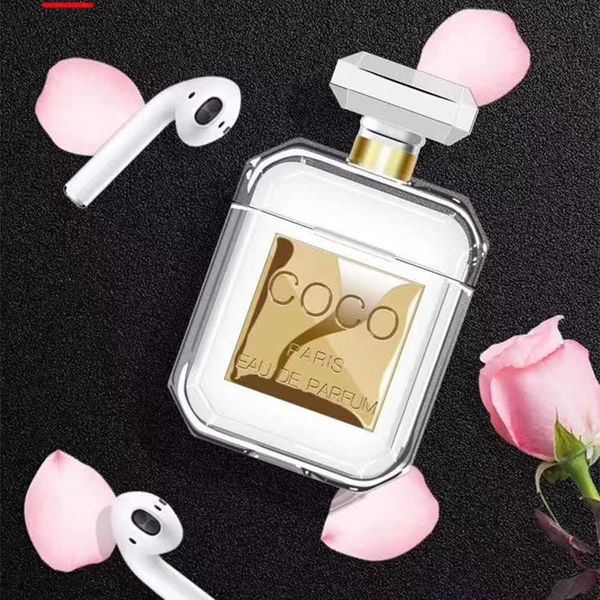 

For Apple Airpods Case Newest Luxury Paris Show Perfume Bottle AirPods Case Designer Earphone protector