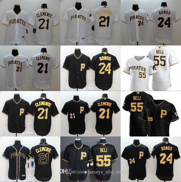 

pittsburgh 2020 pirates chris archer josh bell roberto clemente baseball jersey, Blue;black