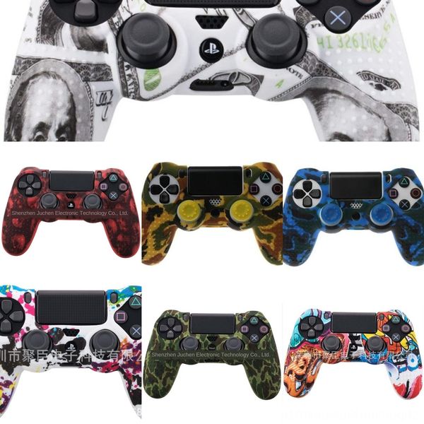 

2pssp pro sony camo защитный чехол для кожи силикона dualshock 4 ps4 ds4 zomtop тонкий контроллер thumb цанги джойстиков caps