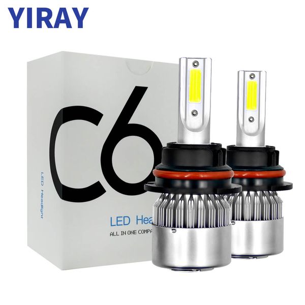 YIRAY Auto Ampolas LED H7 H4 H11 H1 H3 H13 880 9004 9005 9006 9007 9003 HB1 HB2 HB3 HB4 H27 carro Faróis 12V Led Light