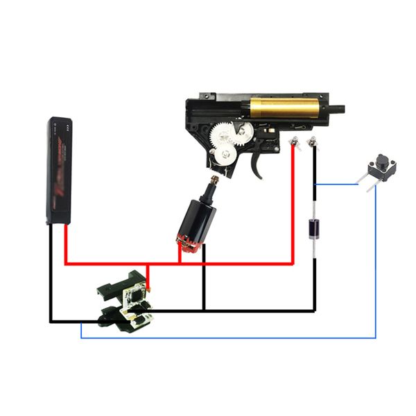 

high recommend 1pcs t238 electronic active braking module for jm gen.9 xwe m4 fb kublai jq v2 gearbox - black