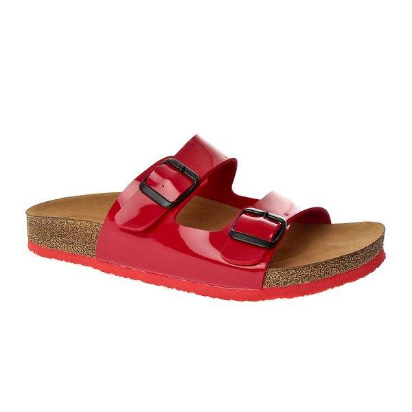 

john may women's slipper ba-s902. 002 pu r. red, Black