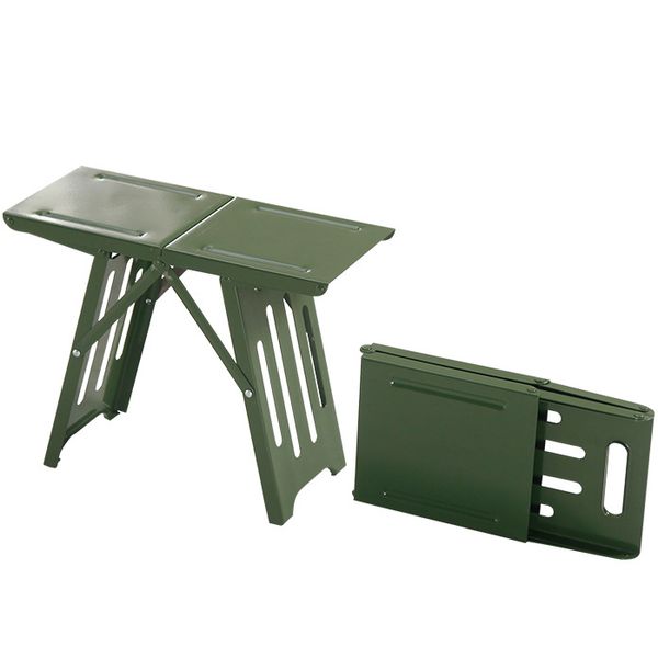 

outdoor folding stool convenient mini steel fishing stool small lightweight portable seat foldable camp chair 2 size s/l