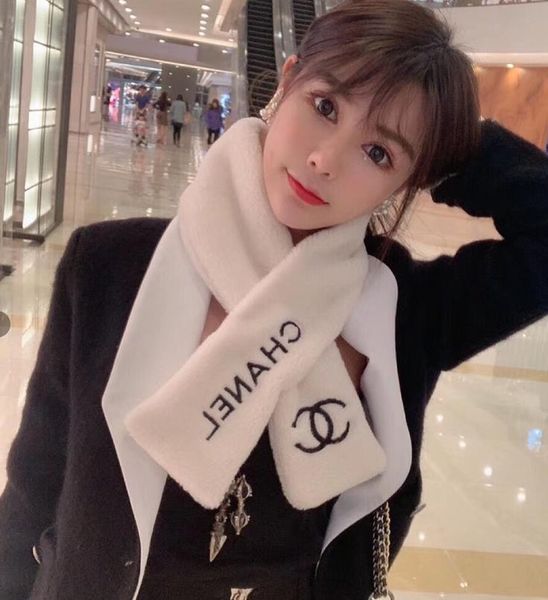 

classic design fur c short scarf neck ring for women fashion italy brands female winter warm white scarves neck rings drop ship 92x15cm s589, Blue;gray