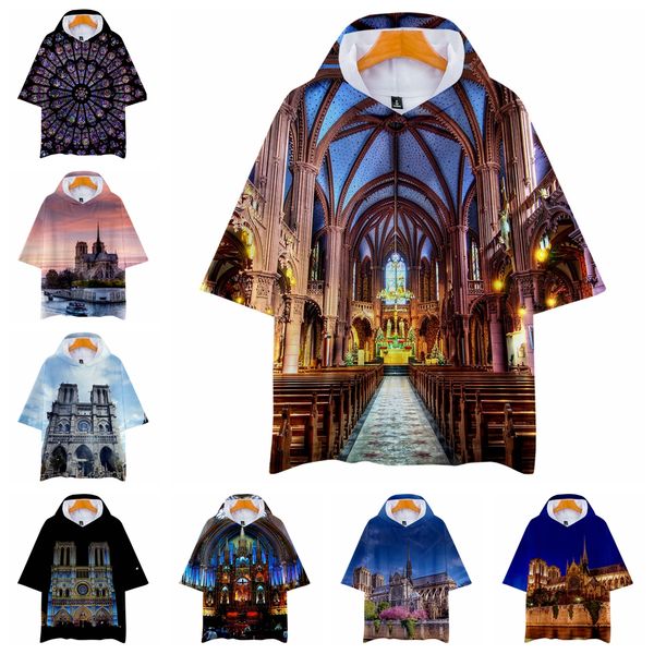 

notre dame de paris hoodie 3d printed designer hooded pullover casual sweatshirt men women hip hop high street hoodies -jja 2097, Black
