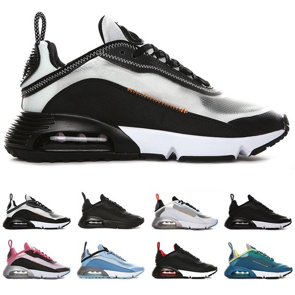 

2090 running shoes men women bred triple black core oreo green blue mens trainer sports sneakers size 36-45 ing, White;red