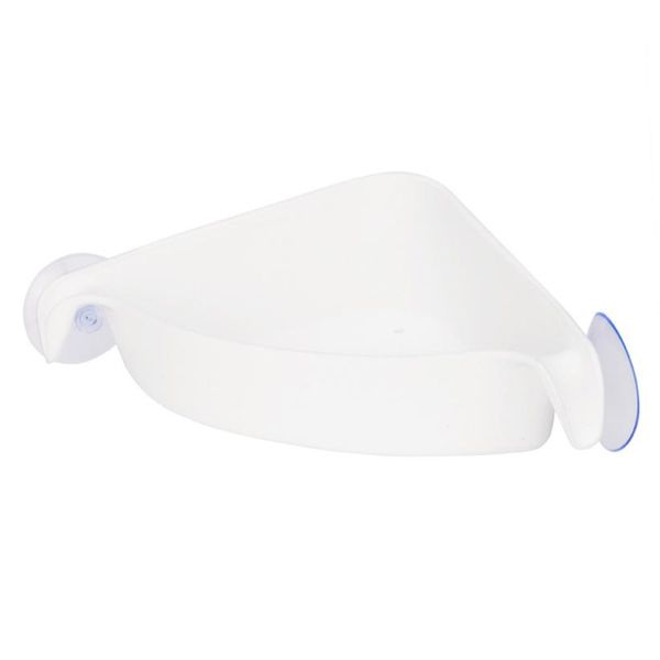 

bathroom corner storage rack organizer shower wall shelf with suction cup home bathroom shelves white