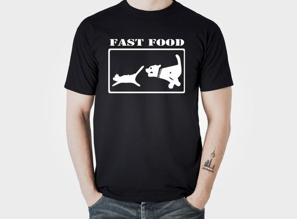 

t-shirt fast bbq grillen hund katze kugelgrill metzger smoker burger, White;black