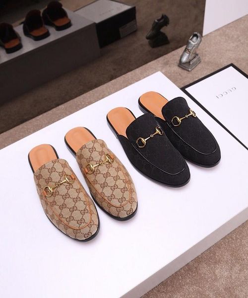 

ladies outdoor fur men slippers flat shoes woman warm mules shoes slides casual female slippers flip flops men, Black