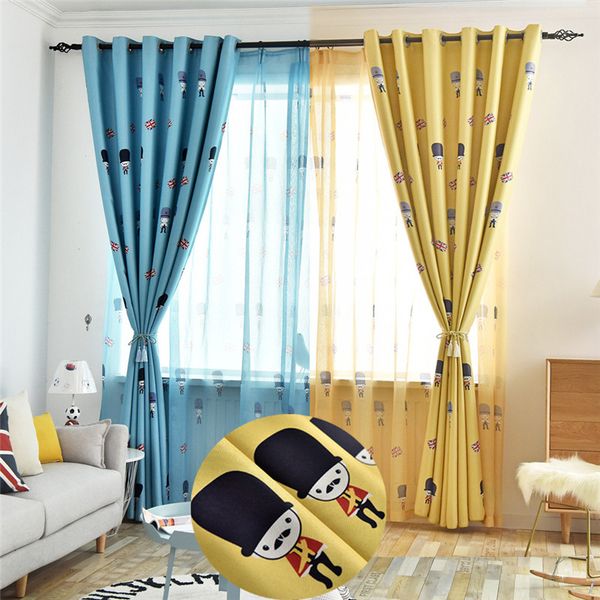 2019 Soldier Printed Kids Blackout Curtains For Boys Bedroom Jarl