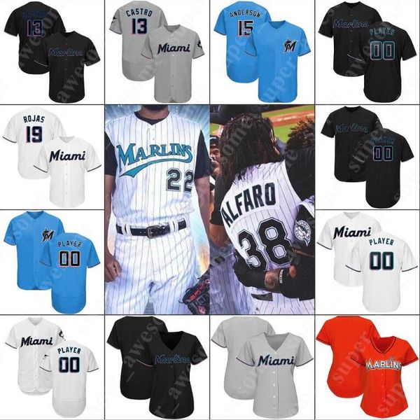 

Elieser Hernandez Holloway Kyle Keller Jose Quijada Yamamoto Julian Fernandez Riley Ferrell Drew Steckenrider Cesar Puello Marlins Jersey