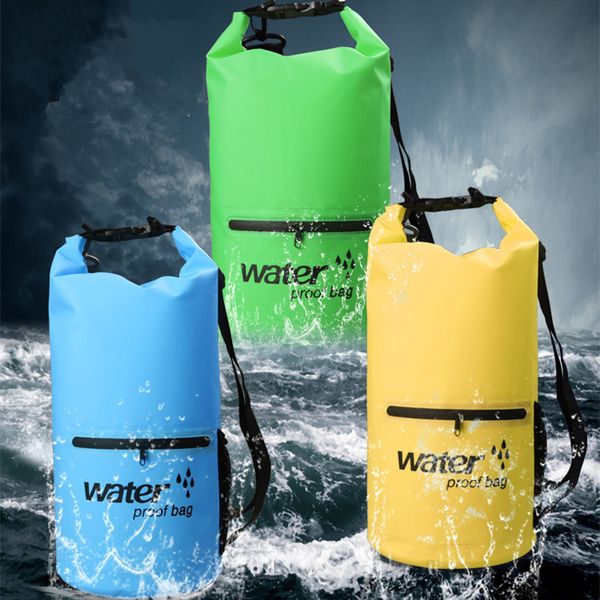 

travel beach pvc dry storage 20l drifting bags camping dry bucket hiking tactical backpack sport duffel pouch 10l waterproof outdoor bags