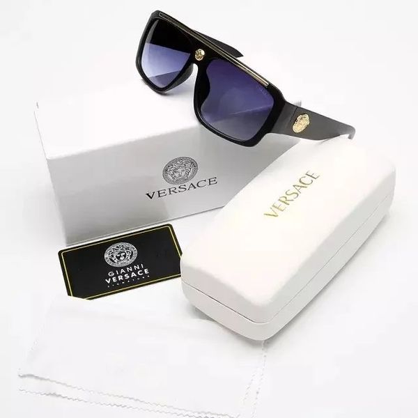 

2019 new fashion 0 versace brand designers vintage flat sunglasses men shades sun glasses, White;black