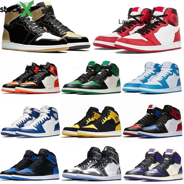 

1s men basketball shoe high mid satin black toe gym red spiderman unc turbo green court purple banned 1 womens sports sneakers