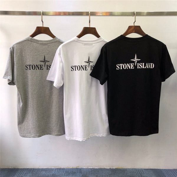 

mens island designer t shirts fashion mens clothing summer casual streetwear t shirt cotton blend crew neck short sleeve.stone4, White;black