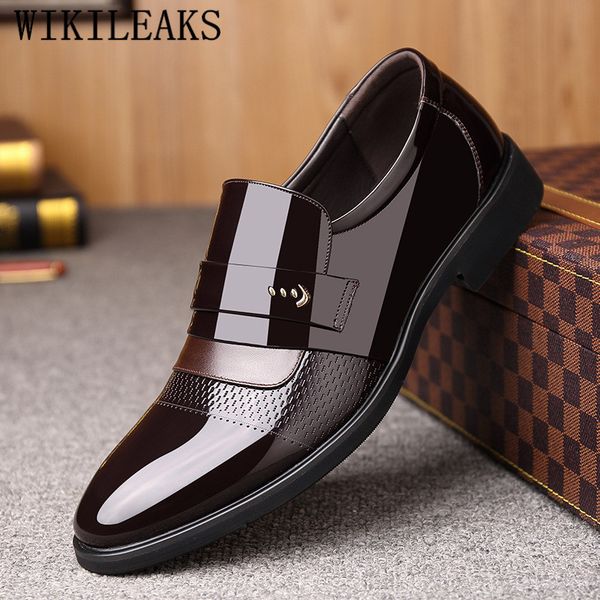 

classic dress shoes men leather formal shoes men oxford for sapato social masculino zapatos de hombre de vestir formal, Black