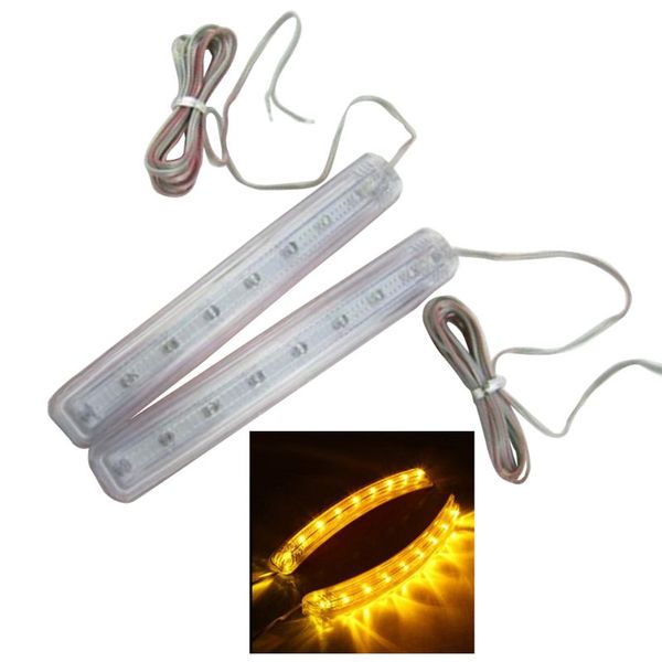 

2pcs car amber led turn signal light dc 12v auto rearview mirror indicator lamp q1qe