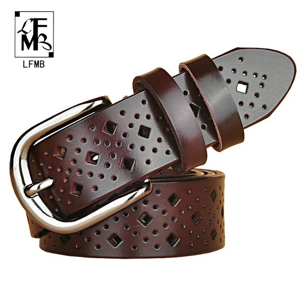 

lfmb] belts for women female women genuine leather strap leather belt straps dress belt cinturon mujer piel, Black;brown