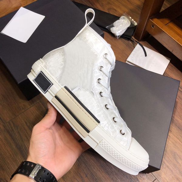 

new 19ss женщин mens casual холст кроссовки обувь техническая кожа цветы printed высокие кроссовки платье walking 23 обувь де chaussures, Black