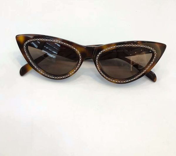 

женщины кошачий глаз камни солнцезащитные очки гавана / коричневые линзы солнцезащитные очки дизайнер очки очки очки новый с коробкой, White;black