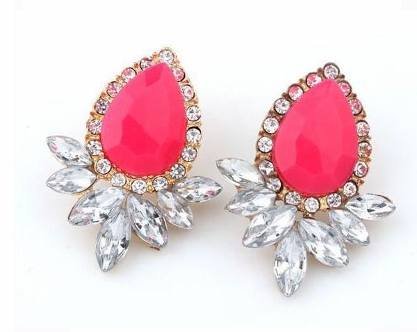 

new korean fashion ruili flash earrings fluorescent color simple personality fashion classic delicate elegance, Silver