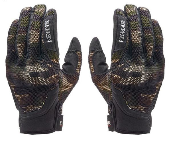 

summer mesh breathable motorcycle protective gloves men's racing gloves motocross motorbike, Black