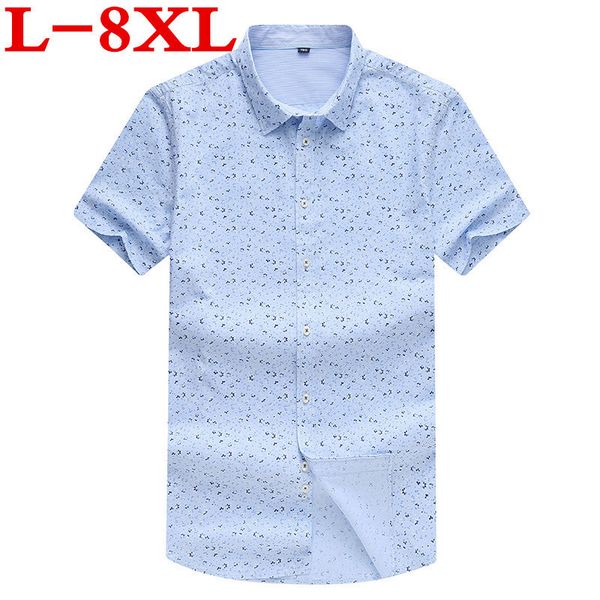 

plus size 10xl 9x big size 8xl 7xl 6xl new fashion mens short sleeve hawaiian shirt summer casual floral shirts for men, White;black