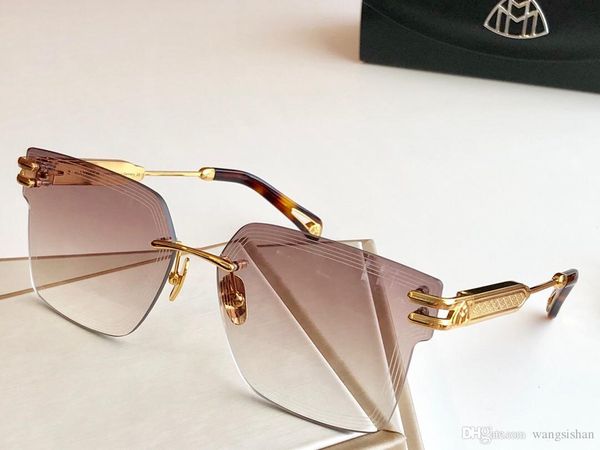 

men eyewear car fashion designer sunglasses outdoor uv400 sunglasses square frameless come with case the dusk, White;black