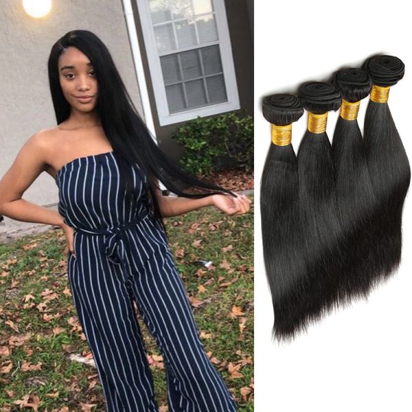Straight Bundles For Black Women Peruvian Hair Weave Bundles 100