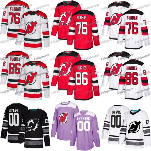 

76 P.K. Subban 86 Jack Hughes New Jersey Devils Taylor Hall Kyle Palmieri Miles Wood Keith Kinkaid Nico Hischier Travis Zajac Schneider