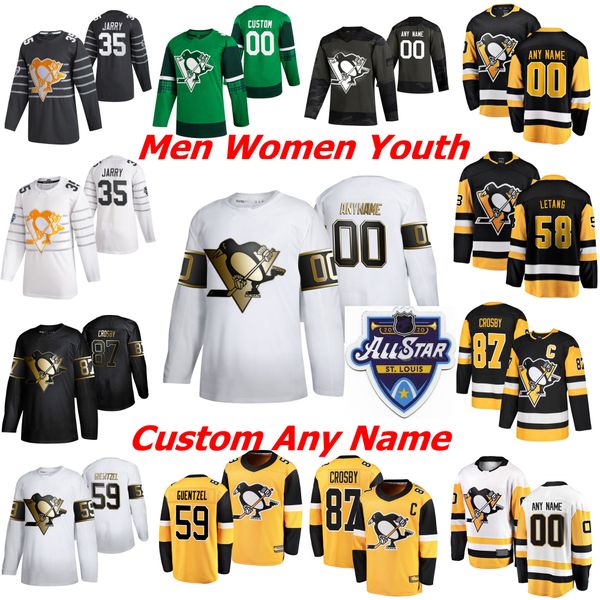 

2019 pittsburgh penguins hockey jerseys golden edition womens 12 patrick marleau jersey 23 riley barber 44 phil varone jason zucker custom, Black;red
