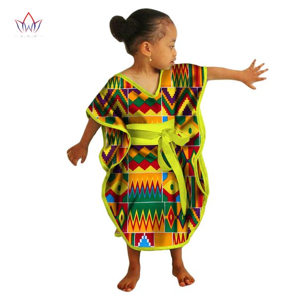 

african kids dresses african dashiki print cotton wax matching dresses africa children summer plus size clothing wyt69, Red
