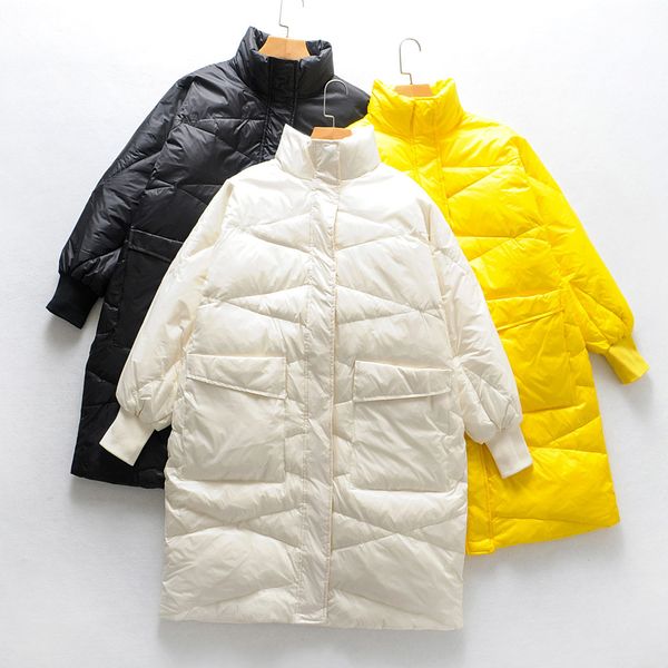 

plus size winter jacket stylish down jacket winter for women warm quilted long women coat new windproof women's parka, Black
