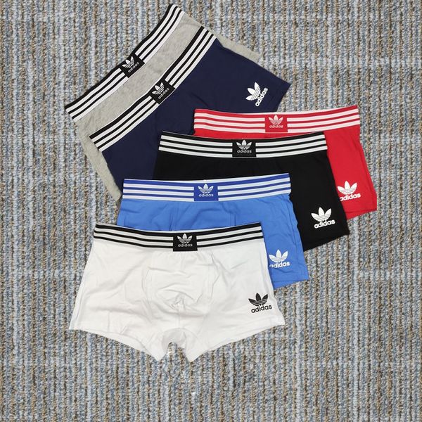 

men fashion underpants 2020 new arrival brand letter printing with pattern boxers men casual boxers sport style underwear, Black;white