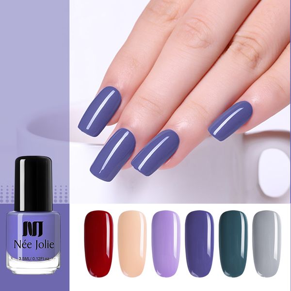 

nee jolie 3.5ml pure nail colors nail polish purple red series art polish oil lacquer decoration varnish beautiful design