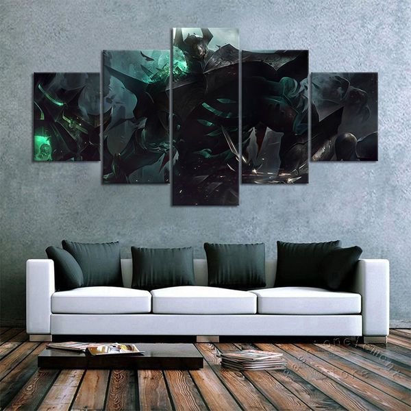 

5 piece video game accessories mordekaiser hd print poster wall art picture fashion wall sticker for room decor cool gifts