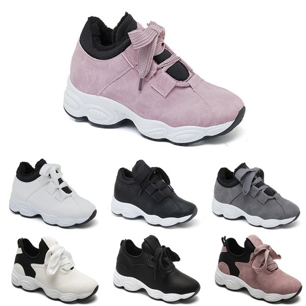 

non-brand running shoes for women chaussures white black pink grey suede fashion sports sneakers 36-40 style 22 ing, White;red