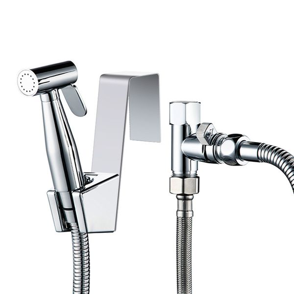 

Toilet Bidet Sprayer Set Stainless Steel Bathroom Chrome Bidet Shower Sprayer 1/2" or 7/8" According Easy Install