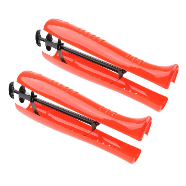 

2pc women ladies boot shoe stretcher tree shaper with handle automatic, White;pink