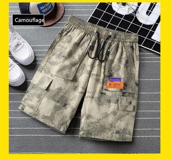 

2020 luxury designer clothes casual big pocket mens shorts fashion drawstring relaxed cargo short pants mens, White;black