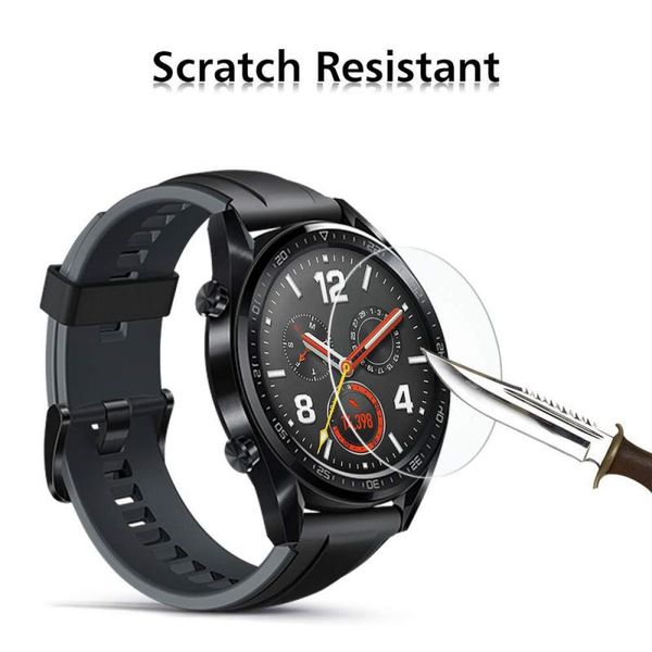 

watch screen protective film cover case 9h explosion-proof tempered glass for huawei watch gt 35.5mm smartwatch protector