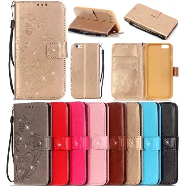 

luxury glitter diamond magnetic flip wallet card holder shockproof leather phone case cover shell for apple iphone 6 7 8 plus x xs 10