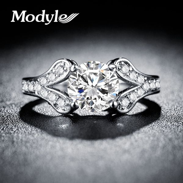 

vagzeb wedding rings for women white gold color jewelry vintage bague for lady zirconia accessories bijouterie, Slivery;golden