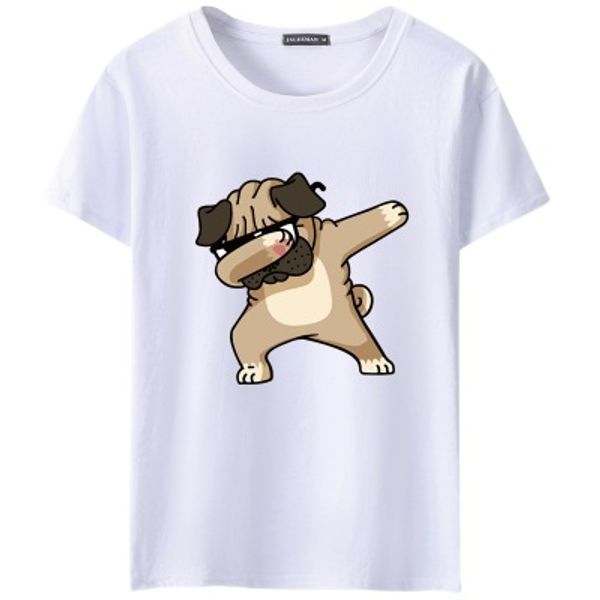 

2020 new arrival designer t shirt for men women summer cover face dog print fashion tee shirt casual short sleeve breathable 7coloes t-shirt, White;black
