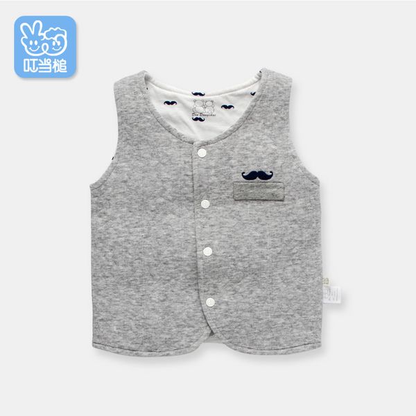 

dinstry baby spring beard handsome vest cartoon vest cotton gentleman, Camo