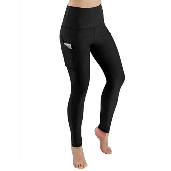 

workout leggings women pocket sports gym running athletic pants workout fitness leggings women clothes trousers good quality, Black