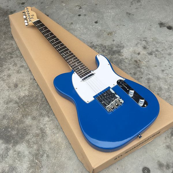

electric guitar,tl style,basswood body with maple neck,blue color,custom electric guitar,ing