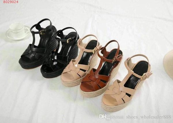 

New early pring women 039 hoe imported genuine leather the original loping heel out ole women high heeled hoe andal