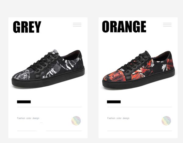 

fashion male shoes low hip hop shoes mannen schoenen mens casual men flats shose genuine leather sneakers man trainers, Black