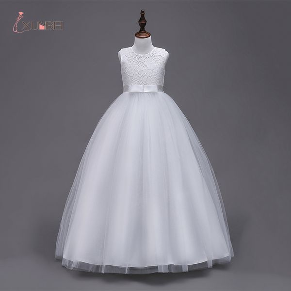 

2019 in stock princess white flower girl dresses girls pageant dresses first communion evening party, Red;yellow